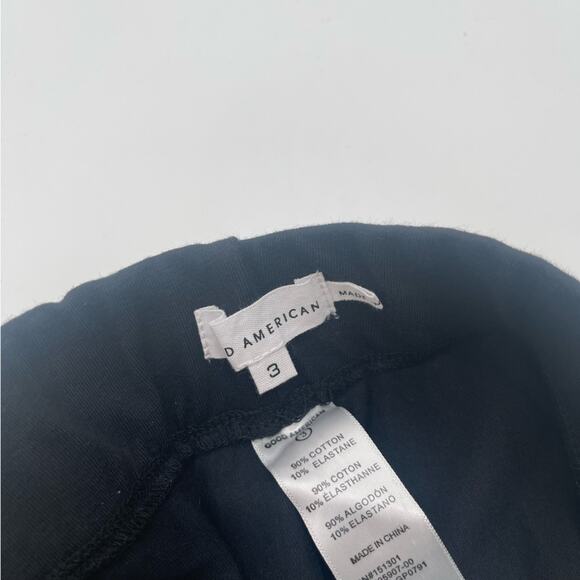 GOOD AMERICAN Lounge Leggings High Rise Black Athleisure NWT Size Large (3) - Picture 5 of 10